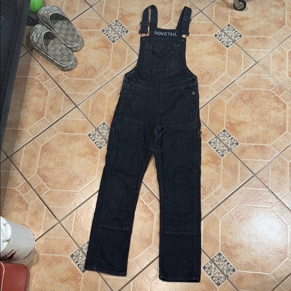 Dovetail double knee  Overalls jeans denim pants bottoms - Picture 1 of 9